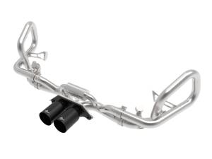 Afe - Advance Flow Engineering - 49-36450-B | AFE Power MACH Force-Xp 2-1/2 IN 304 Stainless Steel Cat-Back Exhaust w/Black Tips (2014-2019 911 GT3 H6-3.8/4.0L) - Image 1