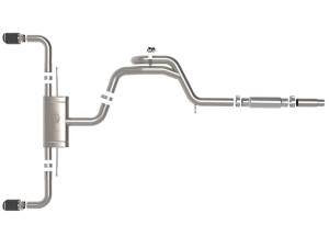 Afe - Advance Flow Engineering - 49-36451-C | AFE Power Gemini XV 3 to 2-1/2 IN 304 Stainless Steel Cat-Back Exhaust w/ Cut-Out Carbon (2022-2024 GTI MKVIII L4-2.0L t) - Image 2