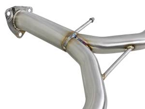 Afe - Advance Flow Engineering - 49-36604-L | AFE Power Takeda 2-1/4 IN to 1-3/4 IN 304 Stainless Steel Axle-Back Exhaust w/ Black Tips (2013-2017 Accord L4-2.4L) - Image 3