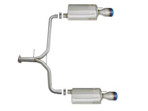 Afe - Advance Flow Engineering - 49-36604-L | AFE Power Takeda 2-1/4 IN to 1-3/4 IN 304 Stainless Steel Axle-Back Exhaust w/ Black Tips (2013-2017 Accord L4-2.4L) - Image 2