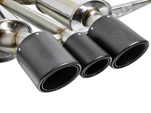 Afe - Advance Flow Engineering - 49-36616-C | AFE Power Takeda 3 IN 304 Stainless Steel Cat-Back Exhaust System w/ Carbon Fiber Tips (2017-2021 Civic L4-2.0L t) - Image 4