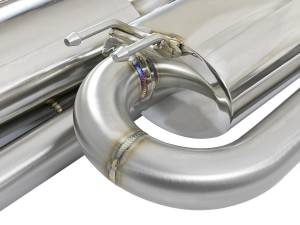 Afe - Advance Flow Engineering - 49-36618-1C | AFE Power Takeda 3 IN 304 Stainless Steel Cat-Back Exhaust w/ Center Carbon Fiber Tips (2017-2020 Civic Si L4-1.5L t) - Image 3