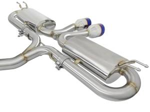 Afe - Advance Flow Engineering - 49-36618-1C | AFE Power Takeda 3 IN 304 Stainless Steel Cat-Back Exhaust w/ Center Carbon Fiber Tips (2017-2020 Civic Si L4-1.5L t) - Image 2