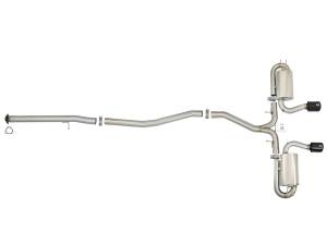 Afe - Advance Flow Engineering - 49-36618-B | AFE Power Takeda 3 IN 304 Stainless Steel Cat-Back Exhaust w/ Center Black Tips (2017-2020 Civic Si L4-1.5L t) - Image 2