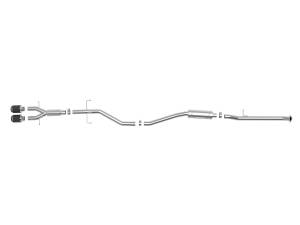 Afe - Advance Flow Engineering - 49-36619-C | AFE Power Takeda 2-1/2 IN 304 Stainless Steel Cat-Back Exhaust System w/ Carbon Fiber Tips (2017-2020 Civic Si L4-1.5L t) - Image 2