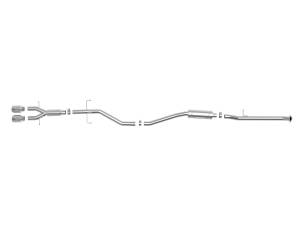 Afe - Advance Flow Engineering - 49-36619-P | AFE Power Takeda 2-1/2 IN 304 Stainless Steel Cat-Back Exhaust System w/ Polished Tips (2017-2020 Civic Si L4-1.5L t) - Image 2