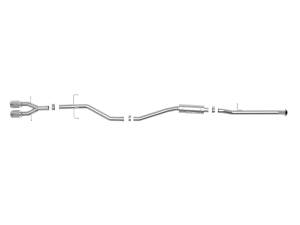 Afe - Advance Flow Engineering - 49-36620-P | AFE Power Takeda 2-1/2 IN 304 Stainless Steel Cat-Back Exhaust System w/ Polished Tips (2017-2020 Civic Si L4-1.5L t) - Image 2