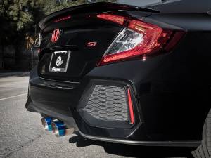Afe - Advance Flow Engineering - 49-36621-L | AFE Power Takeda 3 IN 304 Stainless Steel Cat-Back Exhaust System w/ Blue Flame Tips (2017-2020 Civic Si L4-1.5L t) - Image 9