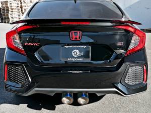 Afe - Advance Flow Engineering - 49-36621-L | AFE Power Takeda 3 IN 304 Stainless Steel Cat-Back Exhaust System w/ Blue Flame Tips (2017-2020 Civic Si L4-1.5L t) - Image 8