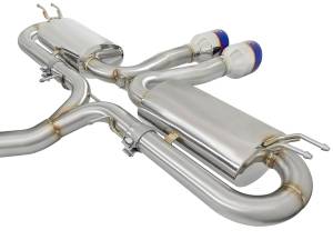 Afe - Advance Flow Engineering - 49-36621-L | AFE Power Takeda 3 IN 304 Stainless Steel Cat-Back Exhaust System w/ Blue Flame Tips (2017-2020 Civic Si L4-1.5L t) - Image 3