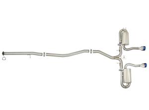 Afe - Advance Flow Engineering - 49-36621-L | AFE Power Takeda 3 IN 304 Stainless Steel Cat-Back Exhaust System w/ Blue Flame Tips (2017-2020 Civic Si L4-1.5L t) - Image 2