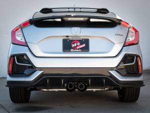 Afe - Advance Flow Engineering - 49-36624-B | AFE Power Takeda 3 IN 304 Stainless Steel Cat-Back Exhaust System w/ Black Tips (2017-2021 Civic Sport L4-1.5L t) - Image 4