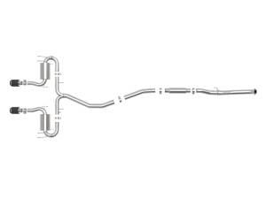 Afe - Advance Flow Engineering - 49-36624-C | AFE Power Takeda 3 IN 304 Stainless Steel Cat-Back Exhaust System w/ Carbon Fiber Tips (2017-2021 Civic Sport L4-1.5L t) - Image 2