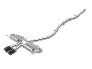 Afe - Advance Flow Engineering - 49-36624-C | AFE Power Takeda 3 IN 304 Stainless Steel Cat-Back Exhaust System w/ Carbon Fiber Tips (2017-2021 Civic Sport L4-1.5L t) - Image 1