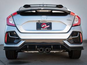 Afe - Advance Flow Engineering - 49-36624-L | AFE Power Takeda 3 IN 304 Stainless Steel Cat-Back Exhaust System w/ Blue Flame Tips (2017-2021 Civic Sport L4-1.5L t) - Image 4