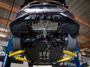 Afe - Advance Flow Engineering - 49-36626-L | AFE Power Takeda 2-1/2 IN 304 Stainless Steel Axle-Back Exhaust System w/ Blue Flame Tips (2017-2021 Civic Type R L4-2.0L t) - Image 3