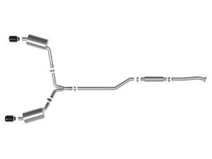 Afe - Advance Flow Engineering - 49-36629-B | AFE Power Takeda 2-1/2 IN to 2-1/4 IN 304 Stainless Steel Cat-Back Exhaust System Black (2009-2014 TSX L4-2.4L) - Image 2
