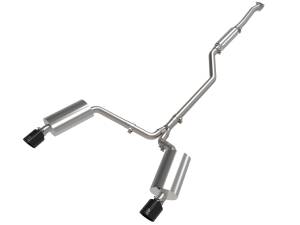 49-36629-B | AFE Power Takeda 2-1/2 IN to 2-1/4 IN 304 Stainless Steel Cat-Back Exhaust System Black (2009-2014 TSX L4-2.4L)