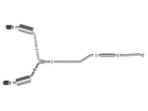 Afe - Advance Flow Engineering - 49-36629-C | AFE Power Takeda 2-1/2 IN to 2-1/4 IN 304 Stainless Steel Cat-Back Exhaust System Carbon (2009-2014 TSX L4-2.4L) - Image 2