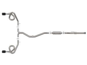 Afe - Advance Flow Engineering - 49-36630-B | AFE Power Takeda 2-1/2 IN to 3 IN 304 Stainless Steel Cat-Back Exhaust w/ Black Tips (2022-2024 Civic Si L4-1.5L t) - Image 2