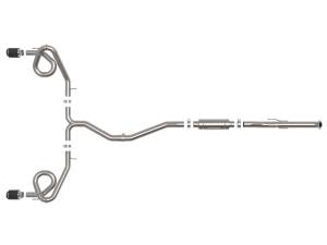 Afe - Advance Flow Engineering - 49-36630-C | AFE Power Takeda 2-1/2 IN to 3 IN 304 Stainless Steel Cat-Back Exhaust w/ Carbon Fiber Tip (2022-2024 Civic Si L4-1.5L t) - Image 2