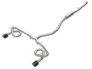Afe - Advance Flow Engineering - 49-36630-C | AFE Power Takeda 2-1/2 IN to 3 IN 304 Stainless Steel Cat-Back Exhaust w/ Carbon Fiber Tip (2022-2024 Civic Si L4-1.5L t) - Image 1