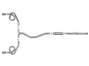 Afe - Advance Flow Engineering - 49-36630-P | AFE Power Takeda 2-1/2 IN to 3 IN 304 Stainless Steel Cat-Back Exhaust w/ Polished Tips (2022-2024 Civic Si L4-1.5L t) - Image 2