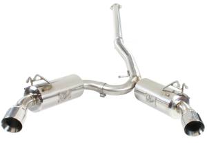 Afe - Advance Flow Engineering - 49-36701 | AFE Power Takeda 3 IN to 2-1/2 IN 304 Stainless Steel Cat-Back Exhaust w/ Polished Tips (2008-2015 Lancer L4-2.0L t) - Image 1