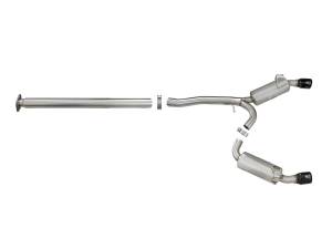 Afe - Advance Flow Engineering - 49-36701-B | AFE Power Takeda 3 IN to 2-1/2 IN 304 Stainless Steel Cat-Back Exhaust w/ Black Tips (2008-2015 Lancer L4-2.0L t) - Image 2