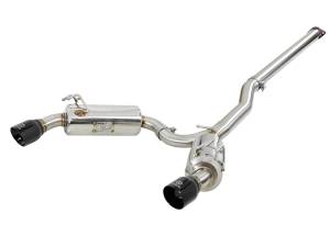 Afe - Advance Flow Engineering - 49-36701-B | AFE Power Takeda 3 IN to 2-1/2 IN 304 Stainless Steel Cat-Back Exhaust w/ Black Tips (2008-2015 Lancer L4-2.0L t) - Image 1