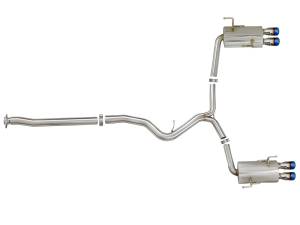 Afe - Advance Flow Engineering - 49-36801-L | AFE Power Takeda 3 IN to 2-1/4 IN 304 Stainless Steel Cat-Back Exhaust w/ Blue Flame Tip (2015-2020 WRX Sti H4-2.0/2.5L t) - Image 2