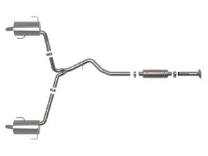 Afe - Advance Flow Engineering - 49-36805 | AFE Power Takeda 2-1/2 IN to 2-1/4 IN 304 Stainless Steel Cat-Back Exhaust System (2020-2024 Outback H4-2.4L t) - Image 2