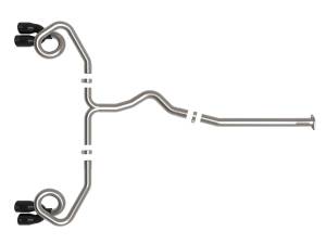 Afe - Advance Flow Engineering - 49-36809-B | AFE Power Takeda 3 IN to 2-1/2 IN 304 Stainless Steel Cat-Back Exhaust System w/ Black Tip (2022-2023 WRX H4-2.4L t) - Image 2