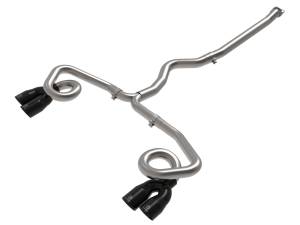 Afe - Advance Flow Engineering - 49-36809-B | AFE Power Takeda 3 IN to 2-1/2 IN 304 Stainless Steel Cat-Back Exhaust System w/ Black Tip (2022-2023 WRX H4-2.4L t) - Image 1