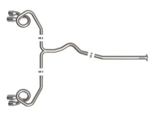 Afe - Advance Flow Engineering - 49-36809-P | AFE Power Takeda 3 IN to 2-1/2 IN 304 Stainless Steel Cat-Back Exhaust System w/Polish Tip (2022-2023 WRX H4-2.4L t) - Image 2