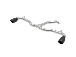 Afe - Advance Flow Engineering - 49-37002-1B | AFE Power Takeda 3 IN to 2-1/2 IN 304 Stainless Steel Axle-Back Exhaust w/ Black Tip (2018-2020 Elantra GT L4-1.6L t) - Image 1