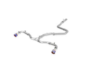 Afe - Advance Flow Engineering - 49-37003-1L | AFE Power Takeda 3 IN to 2-1/2 IN 304 Stainless Steel Cat-Back Exhaust w/ Blue Flame Tip (2018-2020 Elantra GT L4-1.6L t) - Image 1