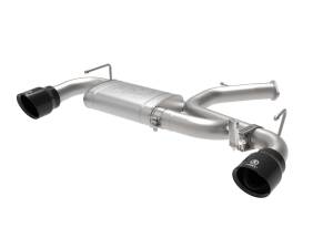 Afe - Advance Flow Engineering - 49-37007-B | AFE Power Takeda 3 IN 304 Stainless Steel Axle-Back Exhaust System w/ Black Tips (2019-2020 Veloster N L4-2.0L t) - Image 1