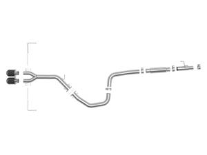 Afe - Advance Flow Engineering - 49-37011-C | AFE Power Takeda 3 IN to 2-1/2 IN 304 Stainless Steel Cat-Back Exhaust Carbon Fiber Tip (2019-2021 Veloster L4-1.6L t) - Image 2