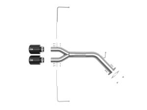 Afe - Advance Flow Engineering - 49-37012-B | AFE Power Takeda 3 IN to 2-1/2 IN 304 Stainless Steel Axle-Back Exhaust w/ Black Tip (2019-2021 Veloster L4-1.6L t) - Image 2