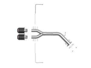 Afe - Advance Flow Engineering - 49-37012-C | AFE Power Takeda 3 IN to 2-1/2 IN 304 Stainless Steel Axle-Back Exhaust Carbon Fiber Tip (2019-2021 Veloster L4-1.6L t) - Image 2