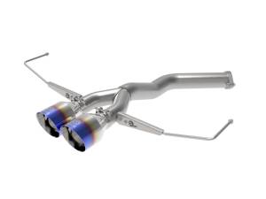 Afe - Advance Flow Engineering - 49-37012-L | AFE Power Takeda 3 IN to 2-1/2 IN 304 Stainless Steel Axle-Back Exhaust w/ Blue Flame Tip (2019-2021 Veloster L4-1.6L t) - Image 1