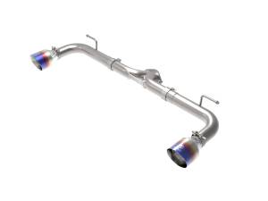 Afe - Advance Flow Engineering - 49-37014-L | AFE Power Takeda 2-1/2 IN 304 Stainless Steel Axle-Back Exhaust System w/Blue Flame Tips (2014-2018 3 L4-2.0/2.5L) - Image 1