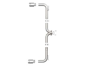 Afe - Advance Flow Engineering - 49-37014-P | AFE Power Takeda 2-1/2 IN 304 Stainless Steel Axle-Back Exhaust System w/ Polished Tips (2014-2018 3 L4-2.0/2.5L) - Image 2