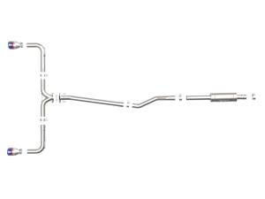 Afe - Advance Flow Engineering - 49-37015-L | AFE Power Takeda 2-1/2 IN 304 Stainless Steel Cat-Back Exhaust System w/ Blue Flame Tips (2014-2018 3 L4-2.0/2.5L) - Image 2
