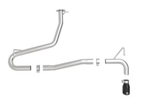 Afe - Advance Flow Engineering - 49-37017NM-B | AFE Power Takeda 2-1/2 IN 304 Stainless Steel Axle-Back Exhaust w/o Muffler Black Tips (2018-2023 Kona L4-1.6L t) - Image 2