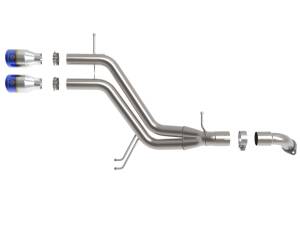Afe - Advance Flow Engineering - 49-37019-L | AFE Power Takeda 3 IN to 2-1/2 IN 304 Stainless Steel Axle-Back Exhaust w/ Blue Flame Tip (2013-2017 Veloster L4-1.6L t) - Image 2
