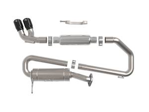 Afe - Advance Flow Engineering - 49-37020-B | AFE Power Takeda 2-1/4 IN 304 Stainless Steel Cat-Back Exhaust System w/ Black Tip (2018-2021 Jimny L4-1.5L) - Image 2
