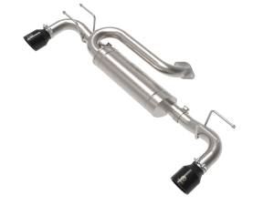 Afe - Advance Flow Engineering - 49-37023-B | AFE Power Takeda 3 IN to 2-1/2 IN 304 Stainless Steel Axle-Back Exhaust w/ Black Tip (2019-2024 3 L4-2.5L/2.5L t) - Image 1