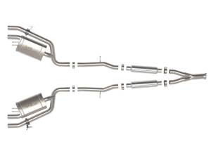 Afe - Advance Flow Engineering - 49-37024 | AFE Power Gemini XV 3 IN to 2-1/2 304 Stainless Steel Cat-Back Exhaust System w/ Cut-Out (2022-2023 Stinger L4-2.5L t) - Image 2